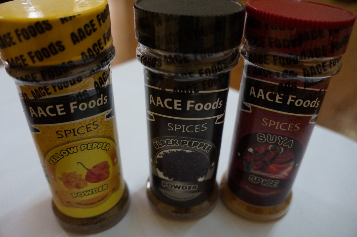 AACE Foods - Yellow Pepper, Black Pepper, & Suya Pepper - kpakpakpa.com