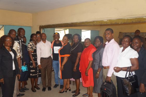 Lagoshats CEO, Damilola Aluko With School and Government Officials At St. Jude's Primary School