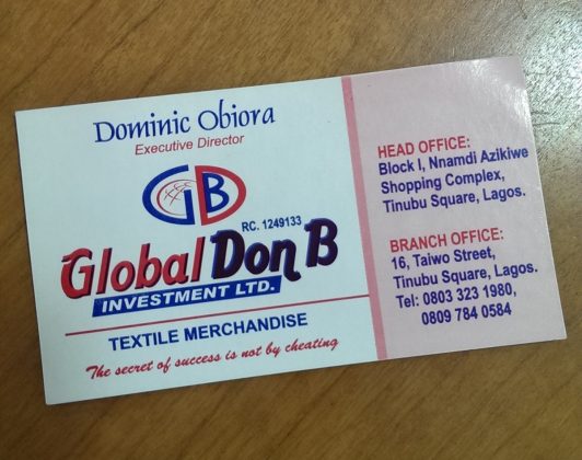 Global Don B Investment Limited