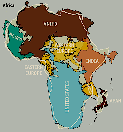 Africa Strategy: Map showing size of Africa